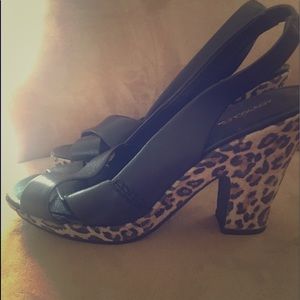 Aerosoles Animal Print Genuine Leather Heels.